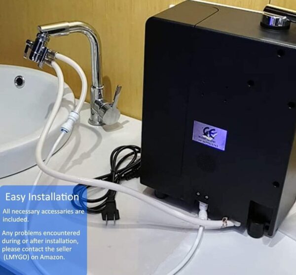 Ionizzatore d'Acqua Alcalina PH 3-11, Fino a -800 mV ORP, 8000 Litri