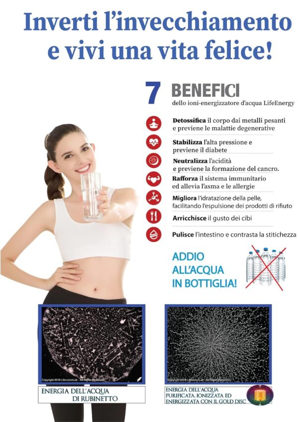 LifeEnergy Water - Ionizzatore Generatore di Acqua Idrogenata Pura: La Soluzione Innovativa per la Tua Salute